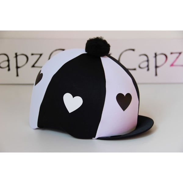 Capz Lycra Covers with Pom-Pom (Hearts)