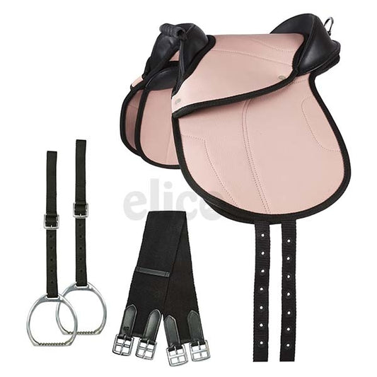 Elico Childs CUB Saddle Set 10": Pink