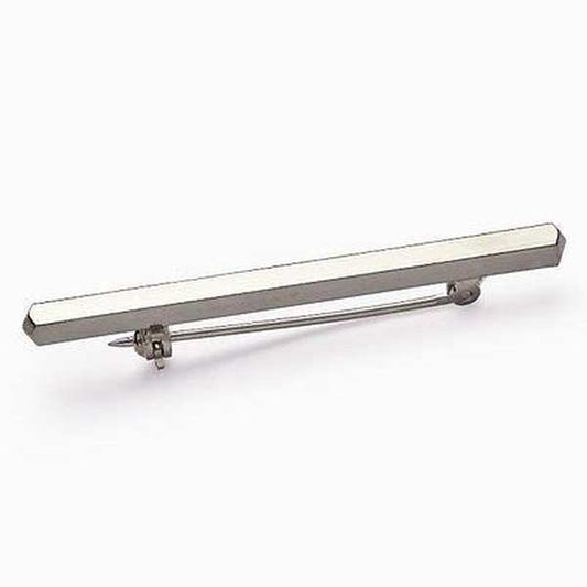 NEW Silver Plated  Stock Pin Silver Bar Design with Presentation Box Made in UK