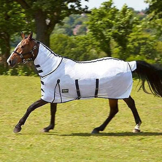 ELICO MENDIP FLY  RUG WITH BELLY FLAP WHITE - SLIGHT SECOND 5'6