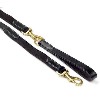 JOHN WHITAKER LEATHER DRAW REINS WITH ELASTIC INSERT FOR LIGHT EVEN CONTACT NEW