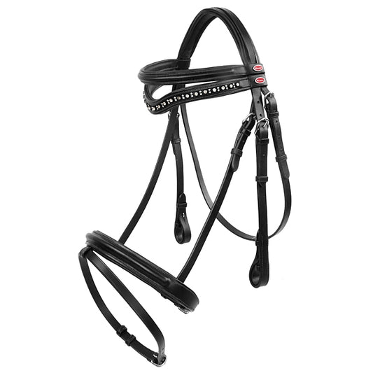 Whitaker Lynton Genuine Leather Flash Bridle - Complete with spare Browband