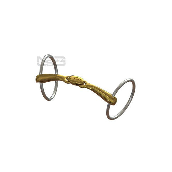 Neue Schule Turtle Top Loose Ring Bit with Flex - 16mm Mouthpiece/55mm Rings