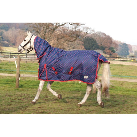 Rhinegold Full Neck Pony Dottie Lightweight Outdoor Turnout Rug - 5'